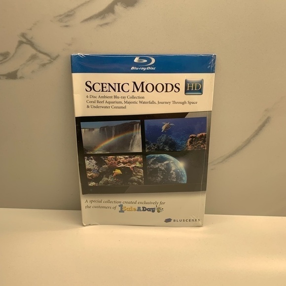 Scenic Moods Collection 4-disc Set CORAL REEF WATERFALLS JOURNEY SPACE COZUMEL - Picture 1 of 2